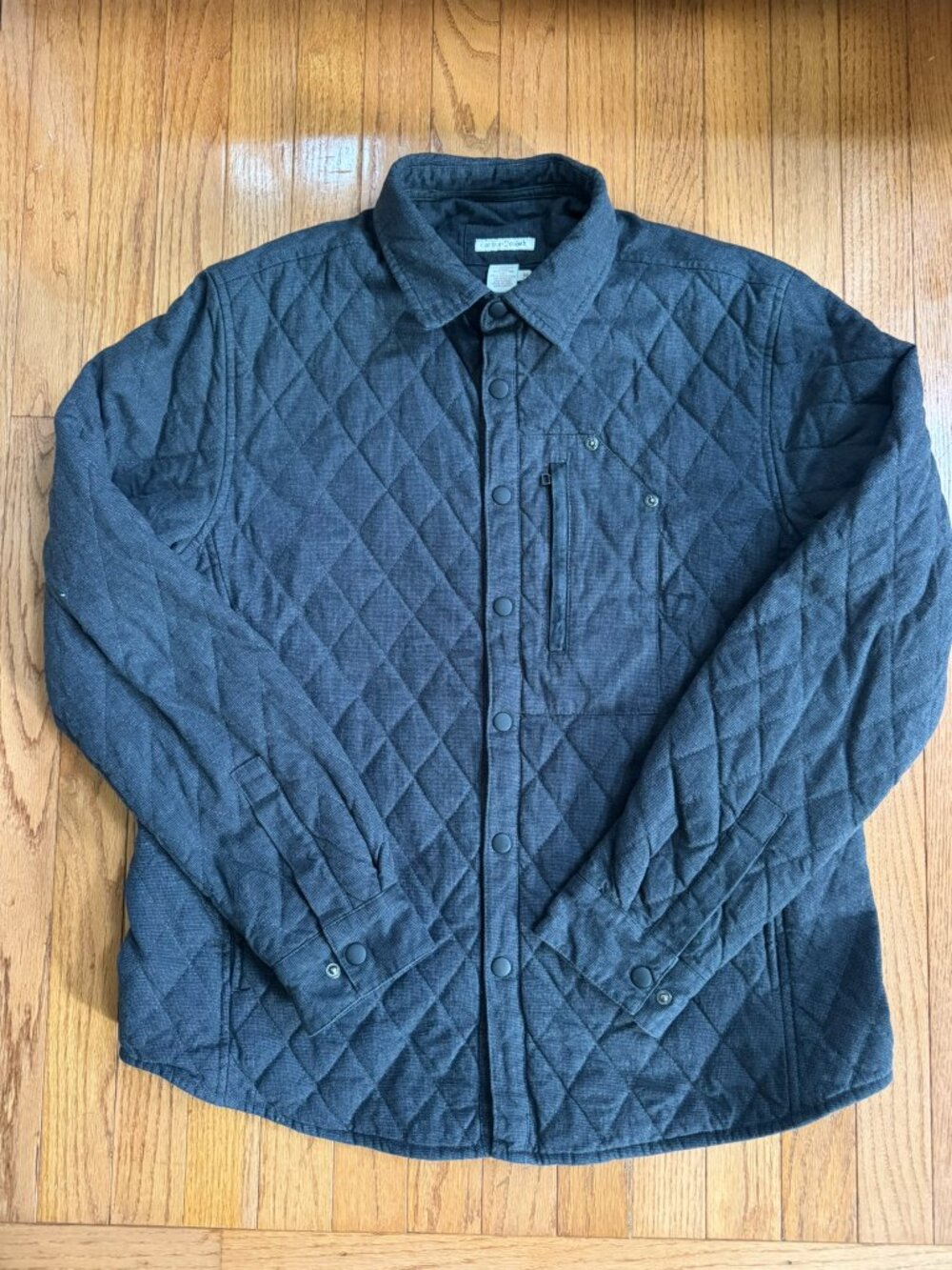 Carbon2Cobalt Gray Quilted Cotton Jacket -- Men’s Medium --Gorpcore